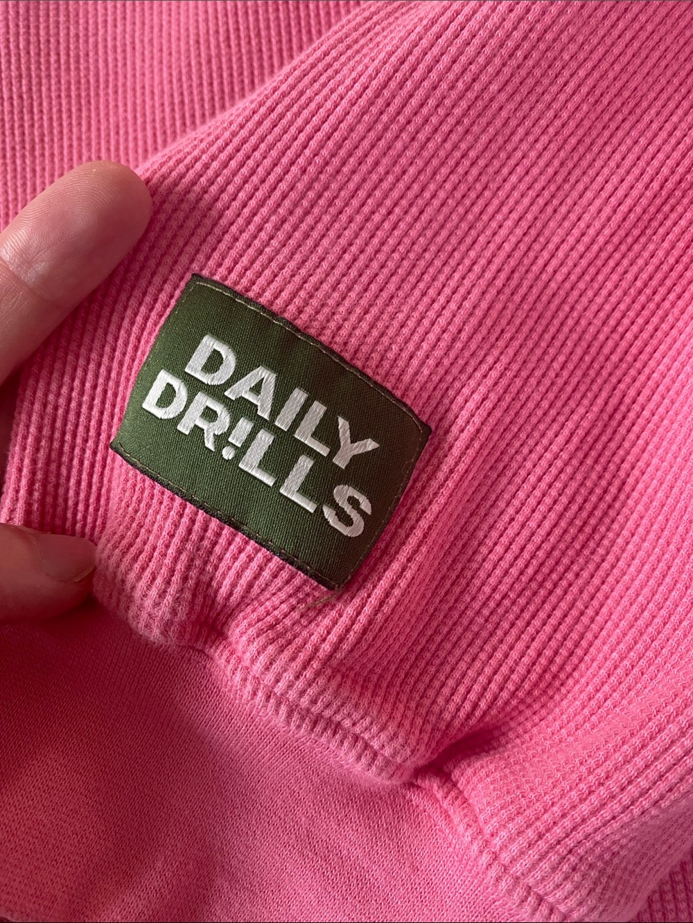 Daily Drills Hot Pink thermal Long Sleeve Top - Picture 2 of 4